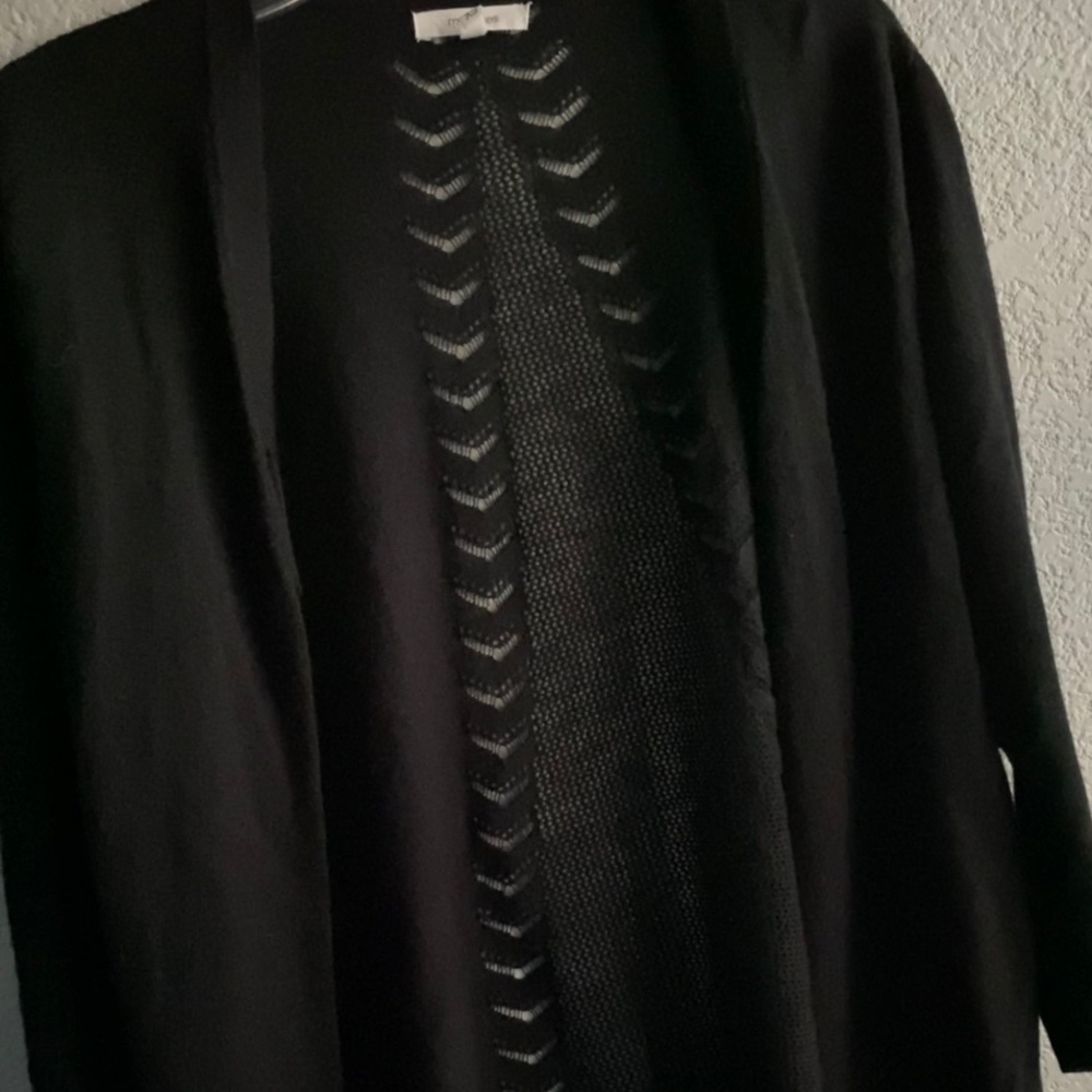 Maurices Black Cardigan, Mid-Sleeve